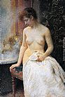 Vlaho Bukovac In the Bath painting